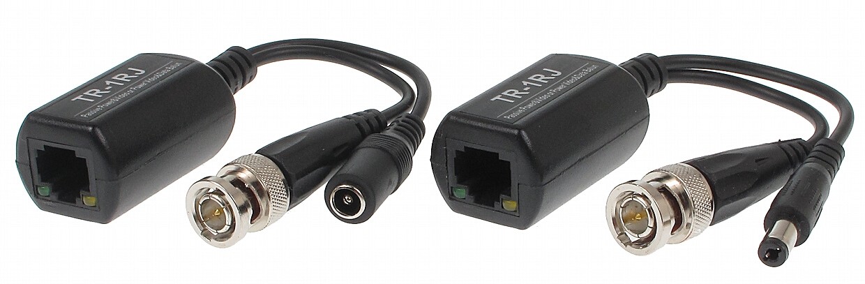 Set video balun 8 mpix +alimentare intrare UTP RJ45 TR-1RJ