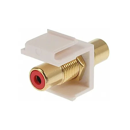 Cuplă modulară RCA mama-mama Keystone FX-C2 (roșu - audio dreapta)  - 1