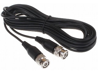 Set 10 cablu/patchcord BNC de prelungire 5m mufat tată-tată
