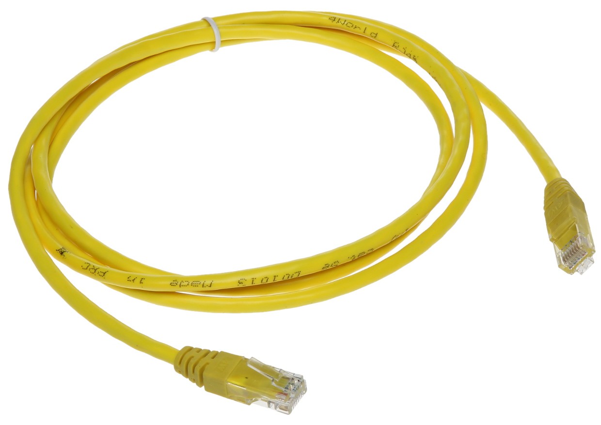 Patchcord UTP Cat.5 galben - 1.8m