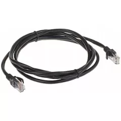 Patchcord UTP Cat.5 negru - 1.8m - 1