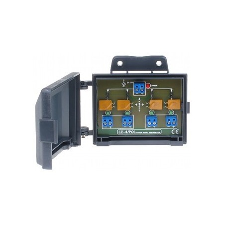 Splitter alimentare 4x2.5A cu carcasă exterior și protecție LZ-4/POL DELTA - 1