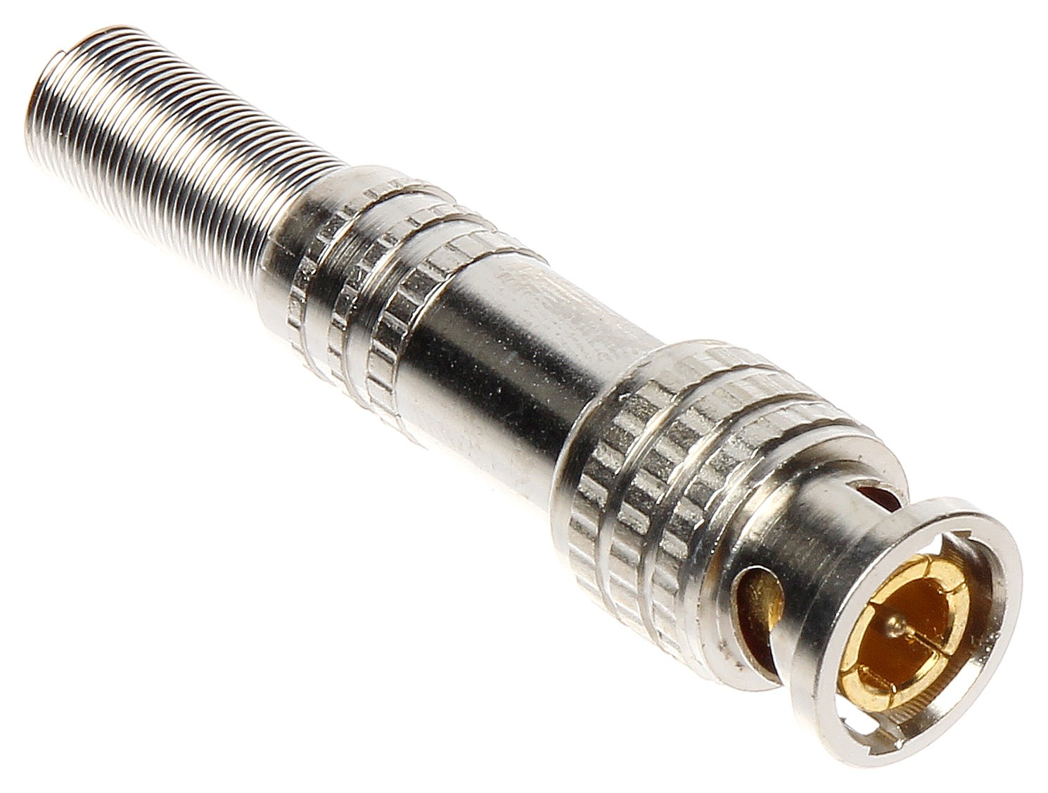 Mufă BNC tată metalică RG-6 aurită (10 buc)