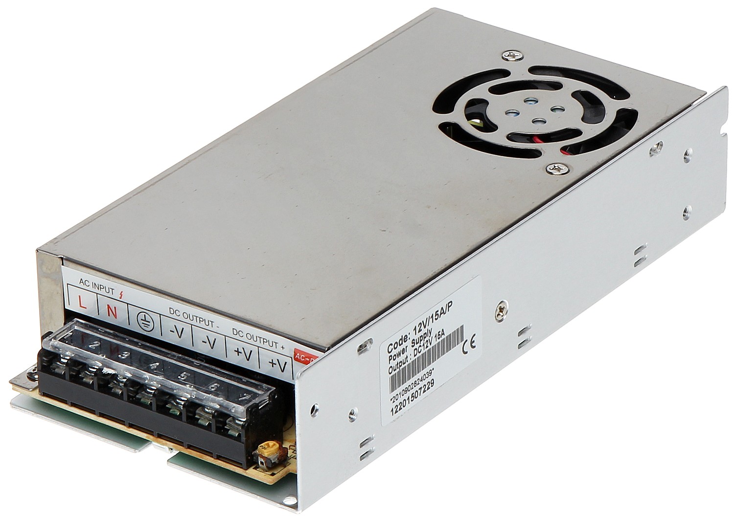 Sursă alimentare 12V 15A stabilizată cu cutie metalică și ventilator