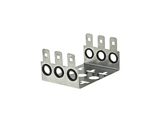 Suport inox 3 reglete LSA Krone LSA-GN-10/3