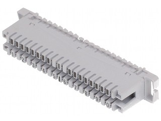 Regleta telefonica LSA-ZL/10 fara separatie 10 Perechi LSA cu deconectare Alba