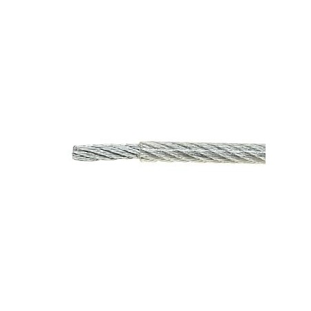 Șufă de oțel 5mm cu înveliș PVC transparent forță de rupere 1030kg  - 1