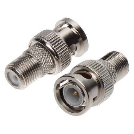 Adaptor cuplă BNC tată - F mamă   - 1