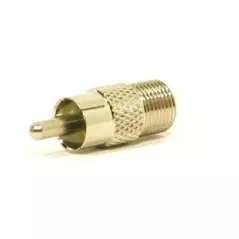 Adaptor cuplă RCA tată - F mamă  - 1
