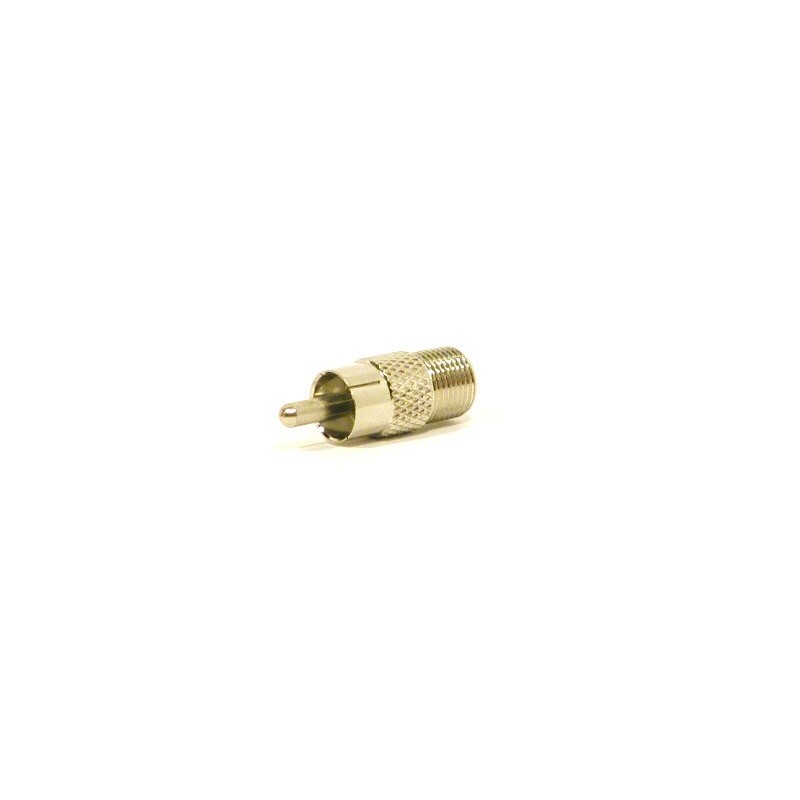 Adaptor cuplă RCA tată - F mamă - 1 Adaptor cuplă RCA tată - F mamă - 1
