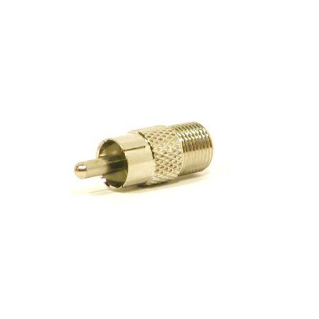 Adaptor cuplă RCA tată - F mamă   - 1