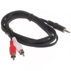 Cablu audio 2xRCA tată-jack tată 1.8 m - 1