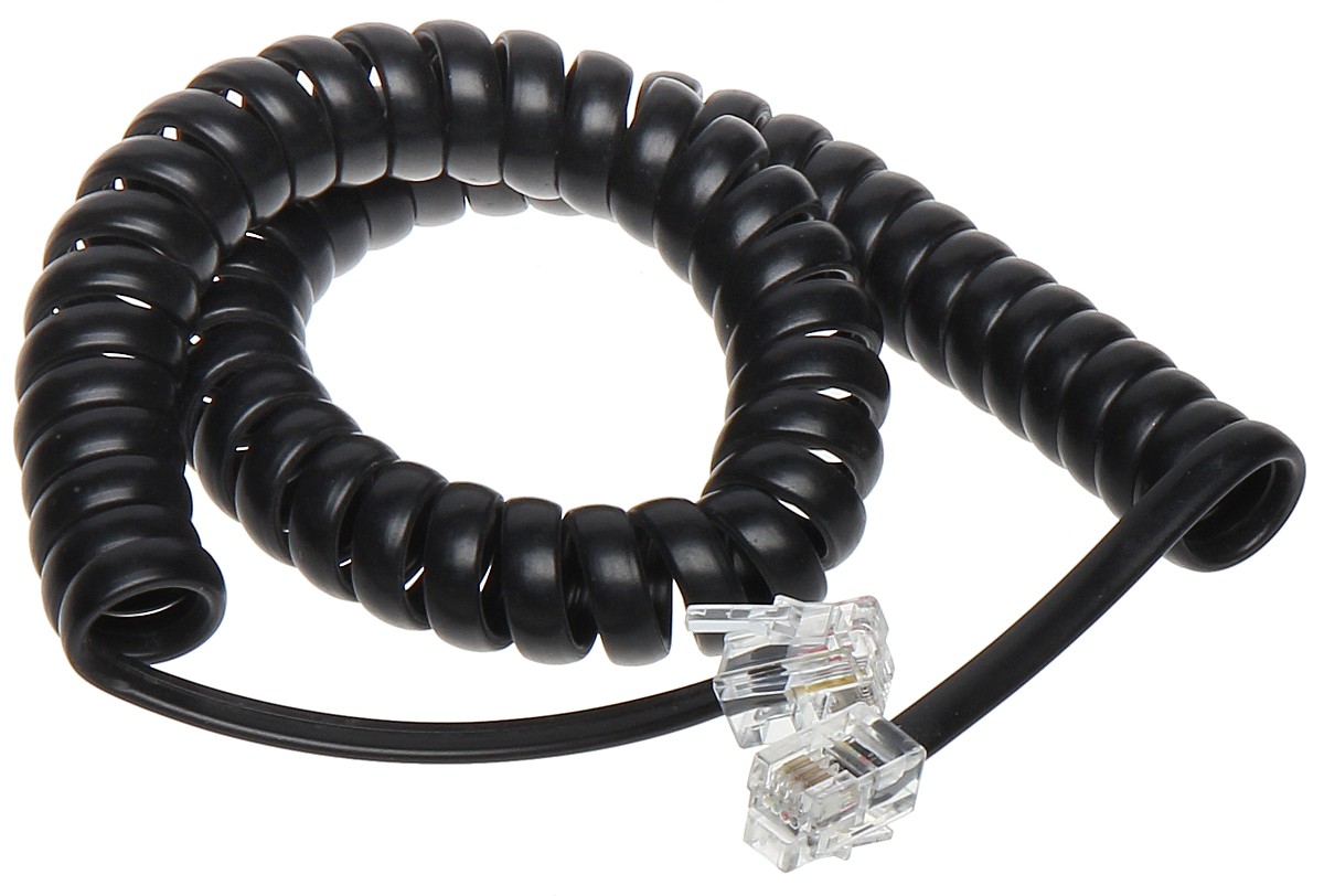 Cablu receptor telefon mufat RJ9 2.5m spiralat