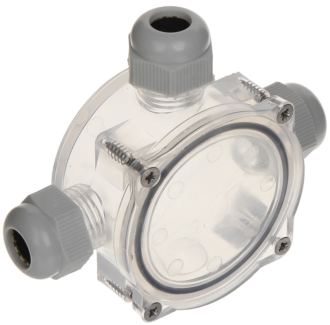 Doză subacvatică 3 intrări PU-3D 90x75x36 mm transparentă