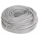 Patchcord UTP rețea 50m Cat5 gri mufat cu RJ45  - 1