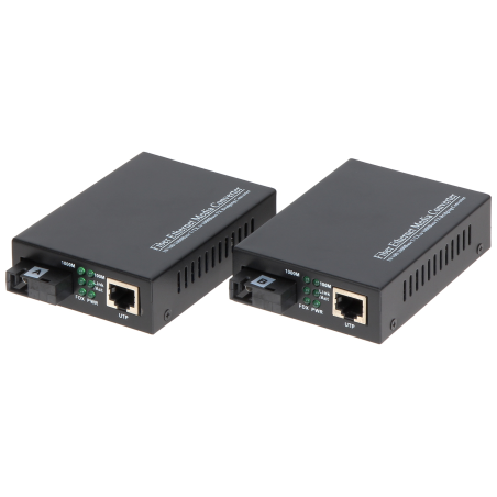 Kit media convertor gigabit WDM 25km OMG1-SM (singmemode, 1 fibra)  - 1