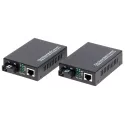 Kit media convertor 100Mbps WDM SM 25km  - 1