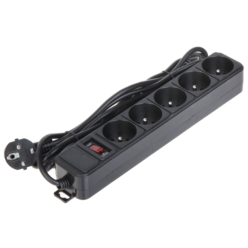 Priză multiplă 5 porturi cu protecție AK-SP-05B AKYGA - 1 Priză multiplă 5 porturi cu protecție AK-SP-05B AKYGA - 1