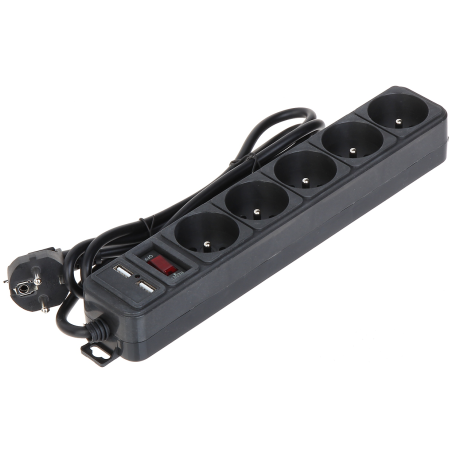PRIZĂ MULTIPLĂ AK-SP-05U (5 PRIZE + 2 USB) AKYGA AKYGA - 1