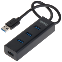Hub 4 porturi USB 3.0 cu cablu 30 cm