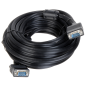 Cablu VGA T-T 10m, negru, ecranat + filtre ferită