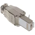 Mufă RJ-45 Cat.6A FTP metalică sertizare tool-less  - 1