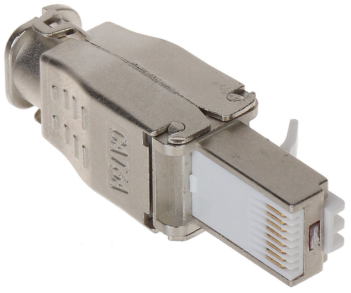Mufă RJ-45 Cat.6A FTP metalică sertizare tool-less