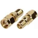 Adaptor cuplă SMA tată - SMA RP mamă   - 1