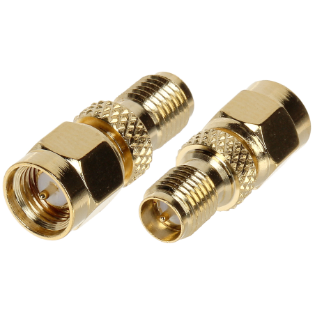 Adaptor cuplă SMA tată - SMA RP mamă   - 1