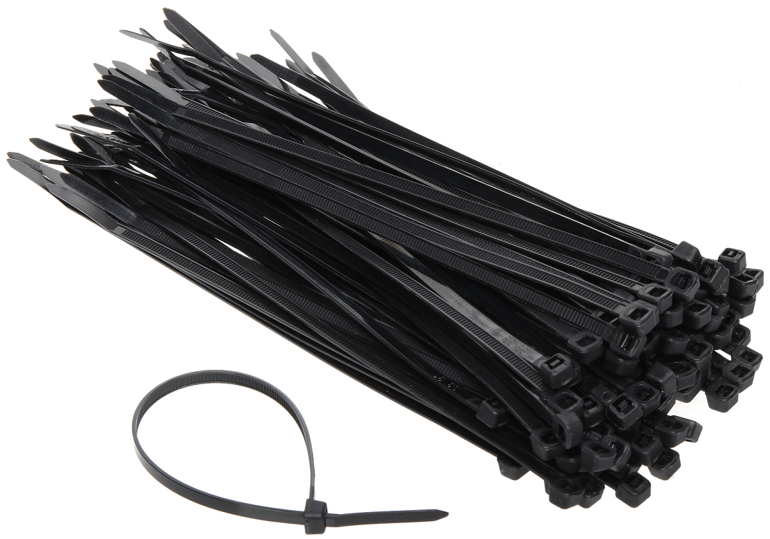 Coliere rapide/șoricei plastic 200x4.2mm, din Nylon 66, pachet 100 bucăți negre