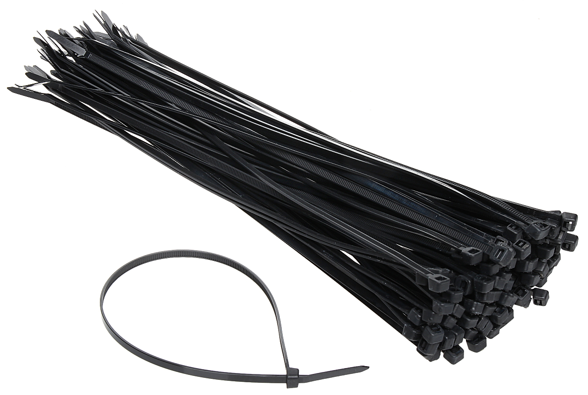 Coliere rapide/șoricei plastic 300x4.2mm, din Nylon 66, pachet 100 bucăți negre