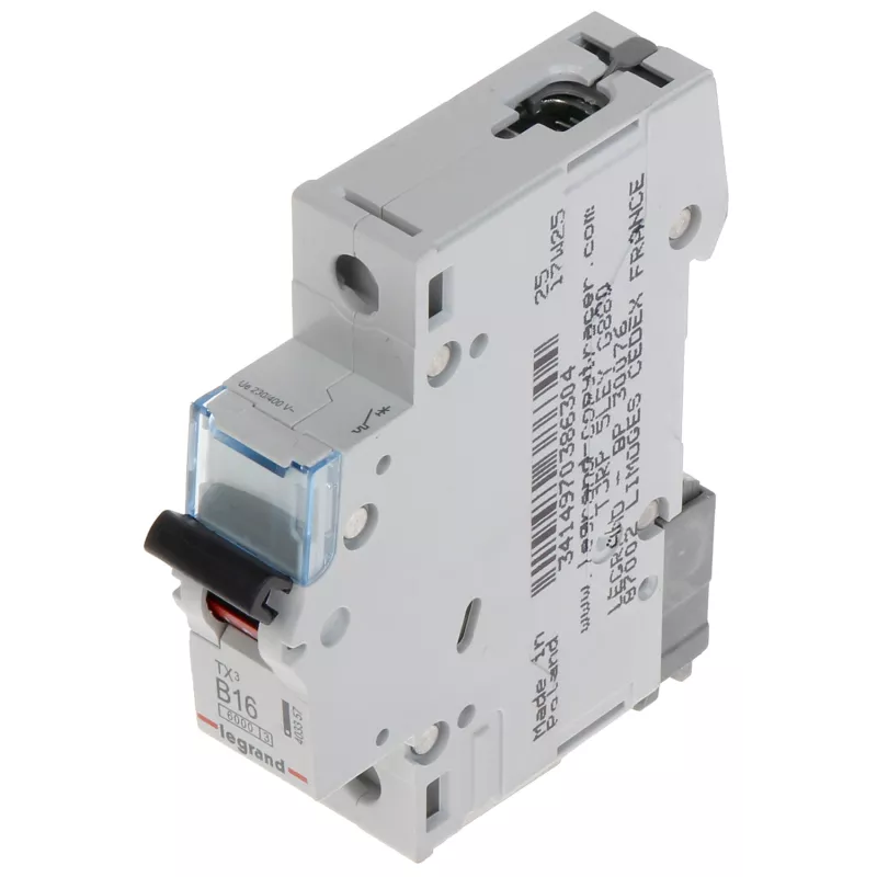 Siguranță automată 1P monofazat 16 A curbă B LE-403357 Legrand - 1 Siguranță automată 1P monofazat 16 A curbă B LE-403357 Legrand - 1
