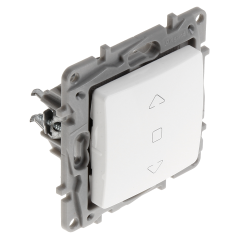 Buton cu revenire jaluzele Legrand Niloe LE-764512 sus-nul-jos, alb 6A/250V