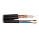 Cablu camere video RG59 + 2X0.75 de exterior cu gel 100m  - 1