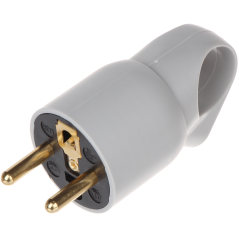 Stecher Legrand 16A, gri cu inel extragere, 2 P+T - 1