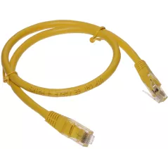 Patchcord UTP Cat.6 galben - 0.5m - 1