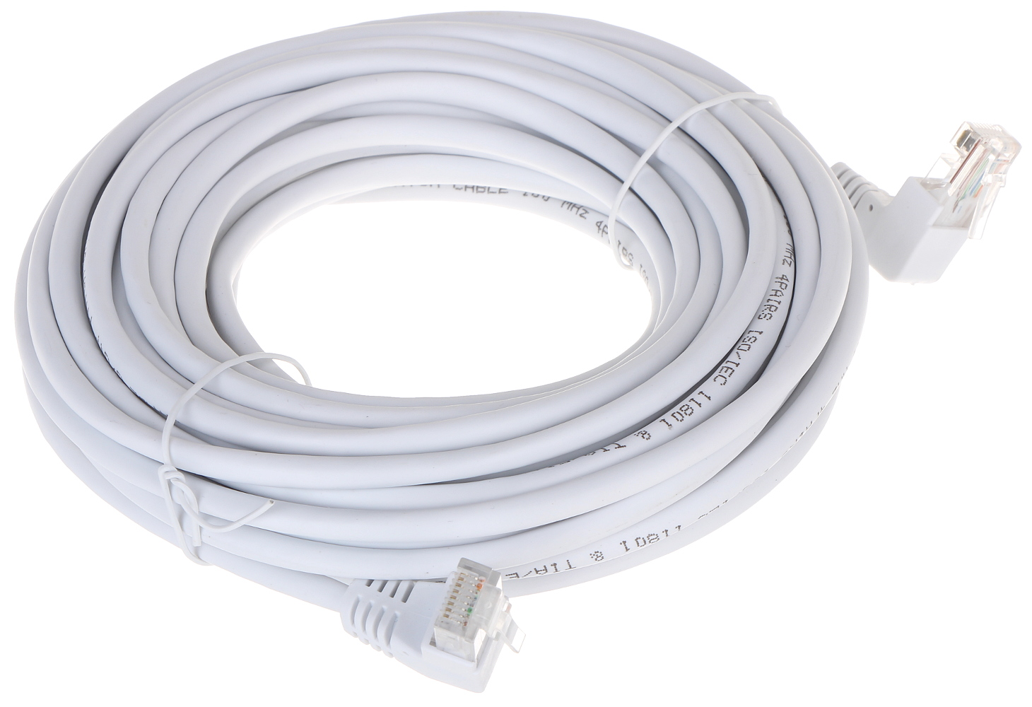 Patchcord UTP Cat.5 angular-angular alb - KK/W 10m