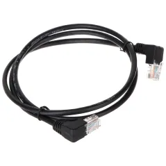 Patchcord UTP Cat.5 angular-angular negru - KK/B 1m  - 1