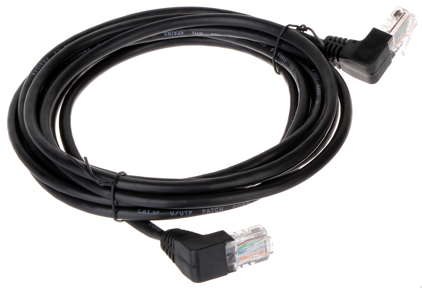Patchcord UTP Cat.5 angular-angular negru - KK/B 3m