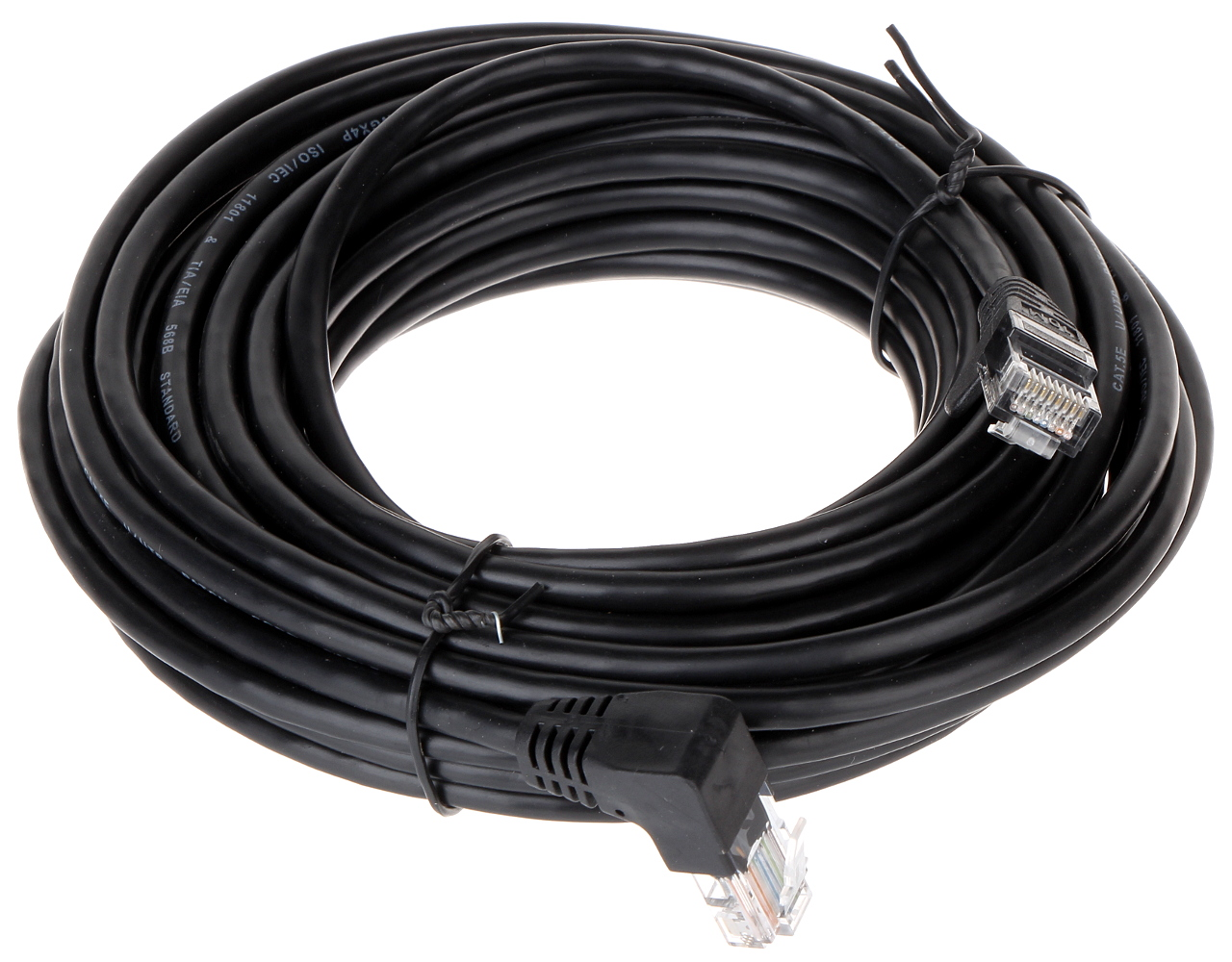 Patchcord UTP Cat.5 drept-angular negru - PK/B 10m