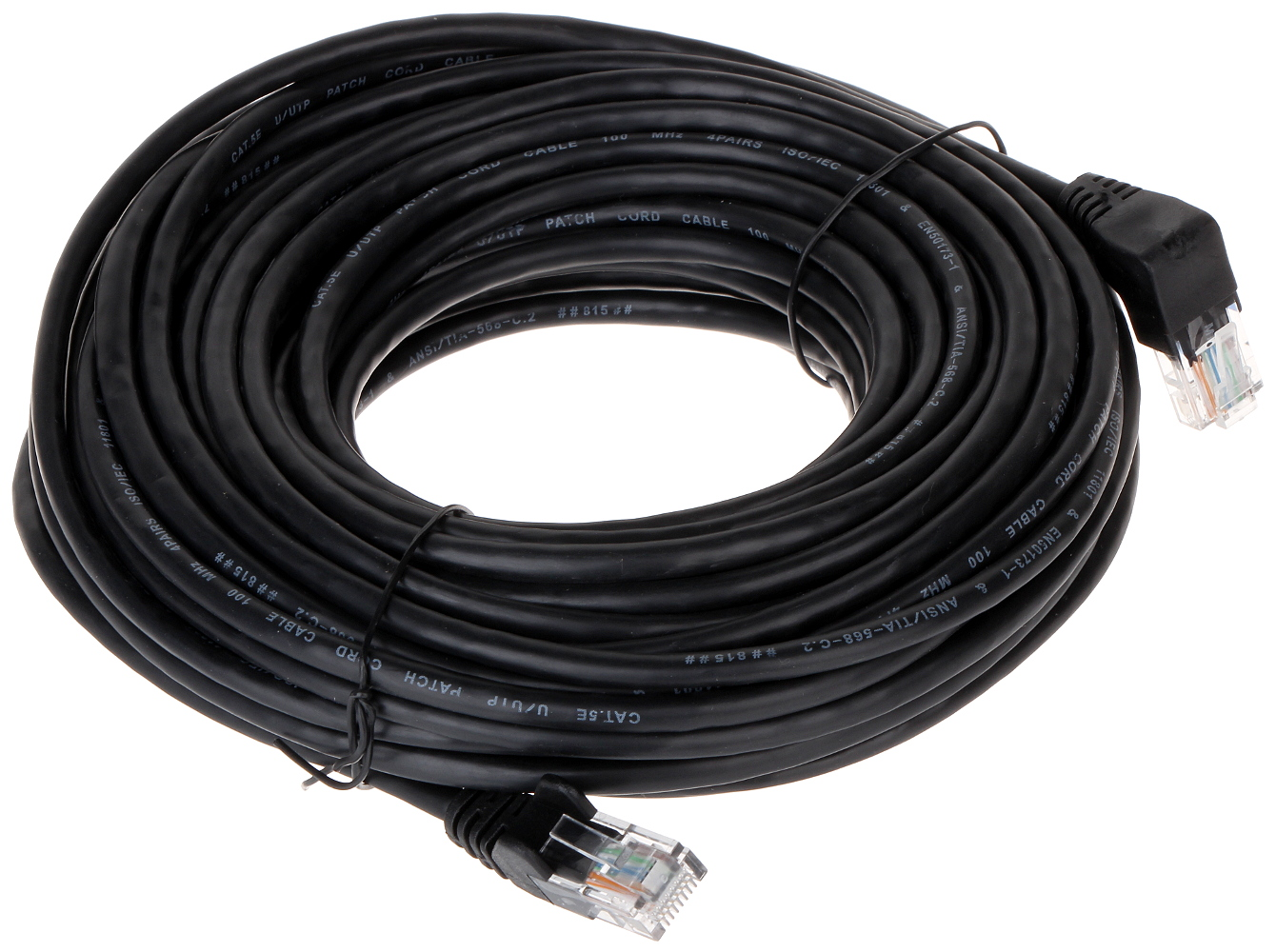 Patchcord UTP Cat.5 drept-angular negru - PK/B 15m