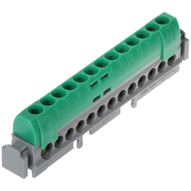 Bloc terminal de distributie 12x16mm² verde Legrand IP2X LE-004834