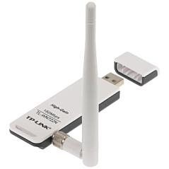 Adaptor Wireless TP-Link TL-WN722N, Wi-Fi 2.4 GHz 150 Mbps antenă omni - 1