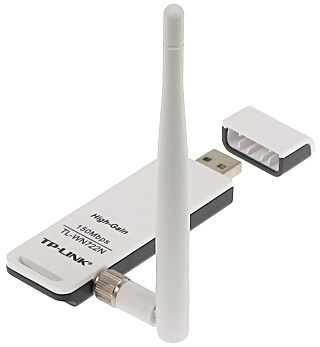 Adaptor Wireless TP-Link TL-WN722N, Wi-Fi 2.4 GHz 150 Mbps antenă omni