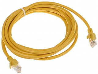 Patchcord UTP Cat.5 galben - 3m
