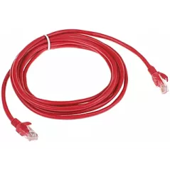Patchcord UTP Cat.5 roșu - 3m - 1