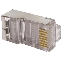Mufă internet FTP Cat.5 ecranată RJ45/EKRAN(10 buc) - 1