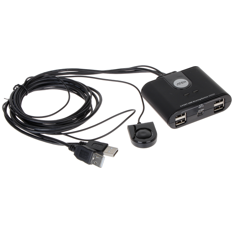 Switch KVM US-224 2 porturi USB + HUB USB US-224 2 X 115 cm - 1