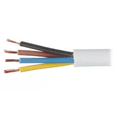 Cablu electric lițat OMY-4X0.5 rotund 300 V cupru intrgral, alb - 1