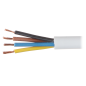 Cablu electric lițat OMY-4X0.5 rotund 300 V cupru intrgral, alb